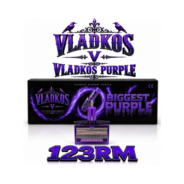 Tetovací cartridge Vladkos BIGGEST PURPLE 123RM
