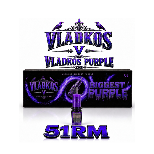 Tetovací cartridge Vladkos BIGGEST PURPLE 51RM