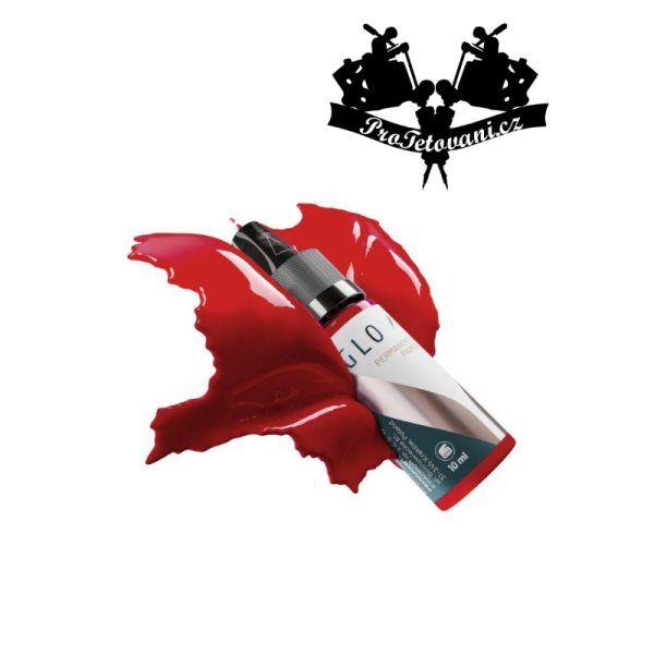 Barva pro permanentní make up GLOVCON PMU Pigment - Iconic Red 10ml
