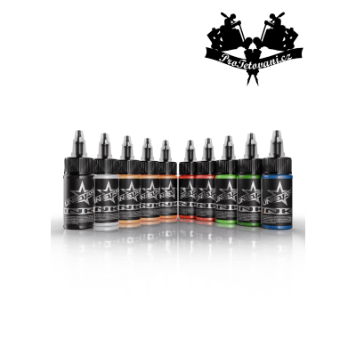 Set tetovacích barev Unistar Ink Top Basic 10 ks 30 ml REACH