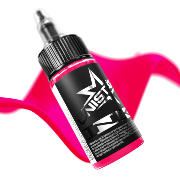Tetovací barva UNISTAR INK NEON PINK 30 ML REACH