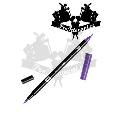 Tombow ABT Oboustranný štětcový fix na kůži i papír Imperial Purple 636