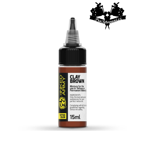 THE INKED ARMY CLAY BROWN tetovací barva 15 ml
