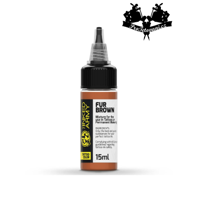 THE INKED ARMY FUR BROWN tetovací barva 15 ml