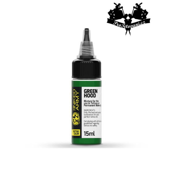THE INKED ARMY GREEN HOOD tetovací barva 15 ml