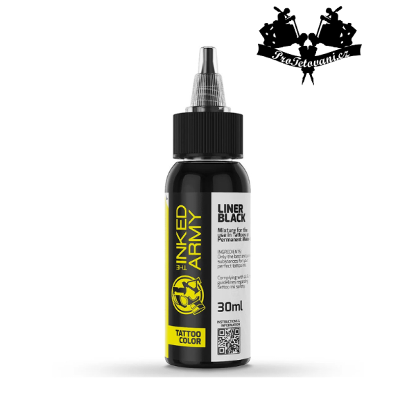 THE INKED ARMY LINER BLACK tetovací barva 30 ml