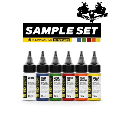 THE INKED ARMY SAMPLE SET 6 × 15 ML TETOVACÍ BARVA