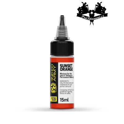 THE INKED ARMY SUNSET ORANGE tetovací barva 15 ml