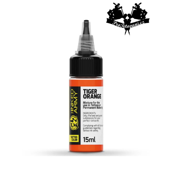 THE INKED ARMY TIGER ORANGE tetovací barva 15 ml