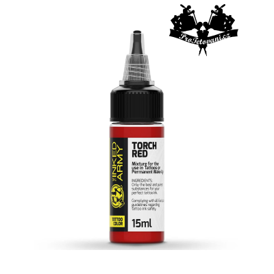 THE INKED ARMY TORCH RED tetovací barva 15 ml