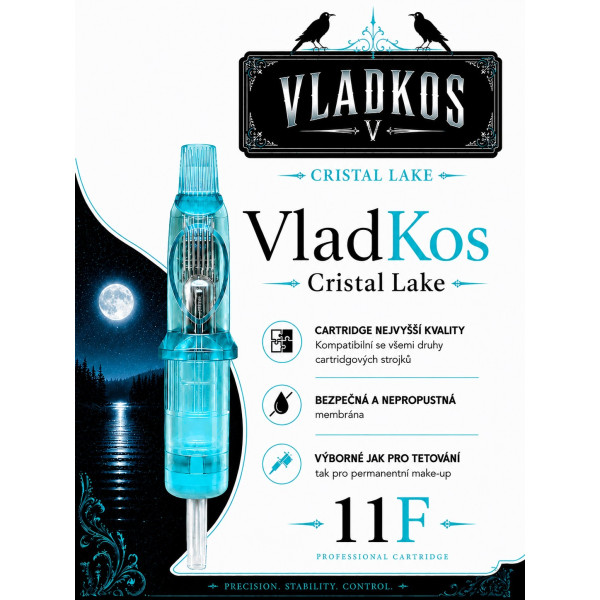 Prémiová tetovací cartridge VLADKOS CRISTAL LAKE 11 FLAT