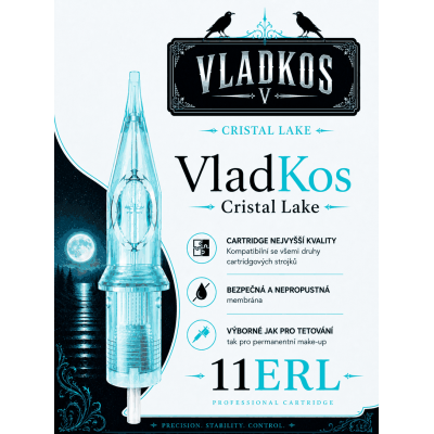 Prémiová tetovací cartridge VLADKOS CRISTAL LAKE 11RL EMPTY LINER