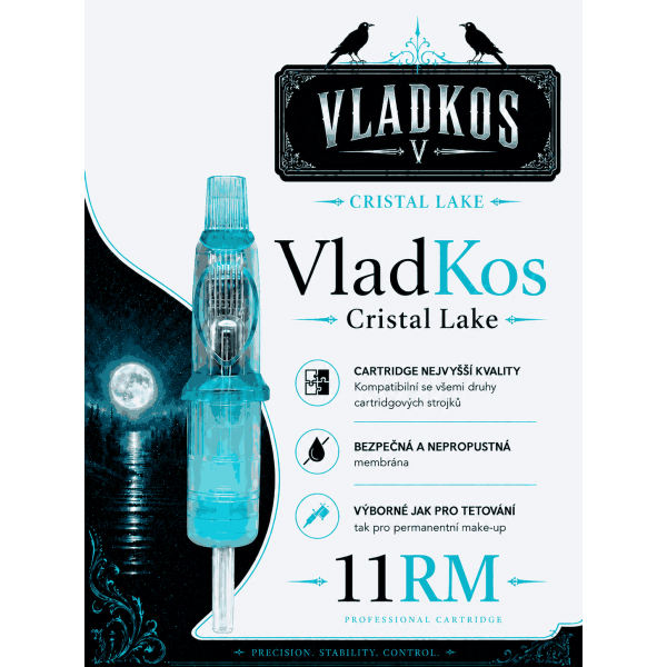 Prémiová tetovací cartridge VLADKOS CRISTAL LAKE 11RM