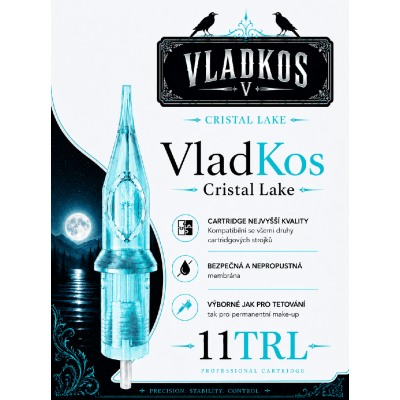 Prémiová tetovací cartridge VLADKOS CRISTAL LAKE 11TRL TURBO LINER