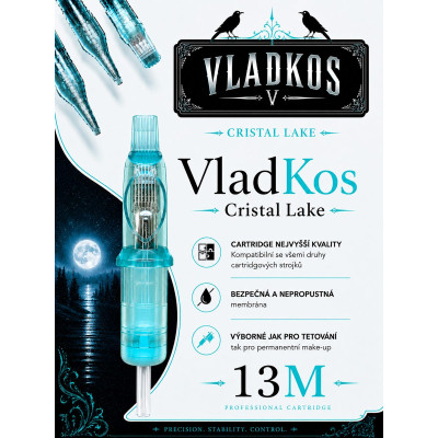 Prémiová tetovací cartridge VLADKOS CRISTAL LAKE 13M