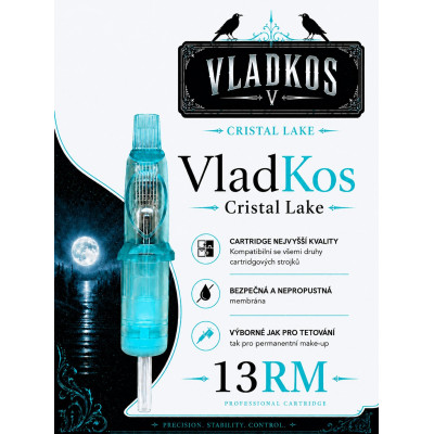 Prémiová tetovací cartridge VLADKOS CRISTAL LAKE 13RM