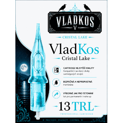Prémiová tetovací cartridge VLADKOS CRISTAL LAKE 13TRL TURBO LINER