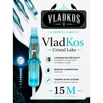 Prémiová tetovací cartridge VLADKOS CRISTAL LAKE 15M