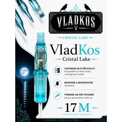 Prémiová tetovací cartridge VLADKOS CRISTAL LAKE 17M