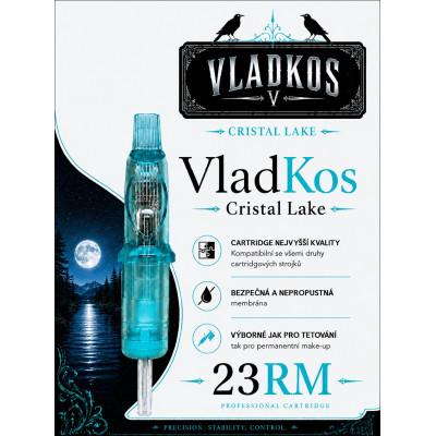 Prémiová tetovací cartridge VLADKOS CRISTAL LAKE 23RM