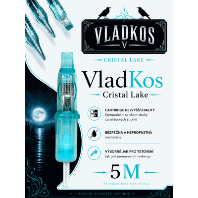 Prémiová tetovací cartridge VLADKOS CRISTAL LAKE 5M