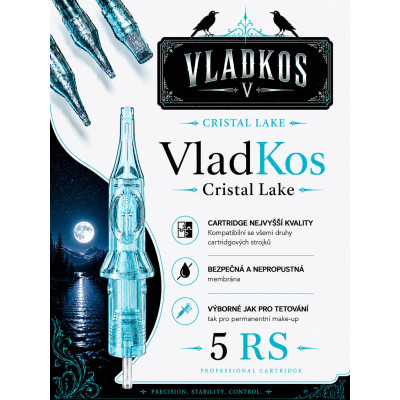 Prémiová tetovací cartridge VLADKOS CRISTAL LAKE 5RS