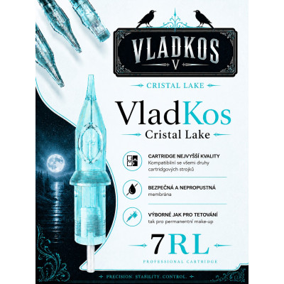 Prémiová tetovací cartridge VLADKOS CRISTAL LAKE 7RL