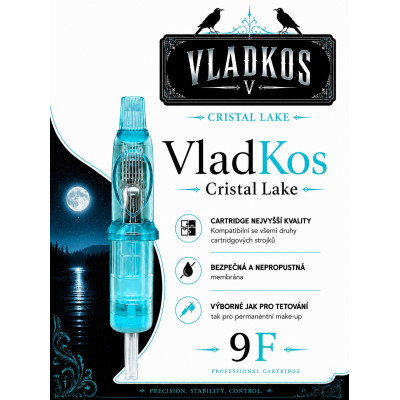 Prémiová tetovací cartridge VLADKOS CRISTAL LAKE 9 FLAT