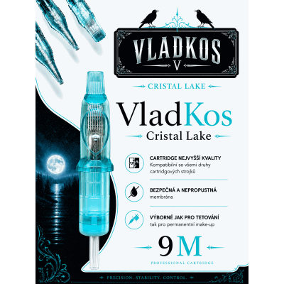 Prémiová tetovací cartridge VLADKOS CRISTAL LAKE 9M