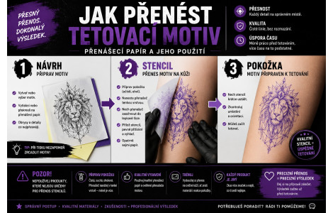 JAK PŘENÉST TETOVACÍ MOTIV JAK PŘENÉST TETOVACÍ MOTIV