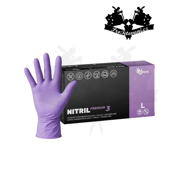 ESPEON Nitrilové rukavice NITRIL PREMIUM FIALOVÉ L