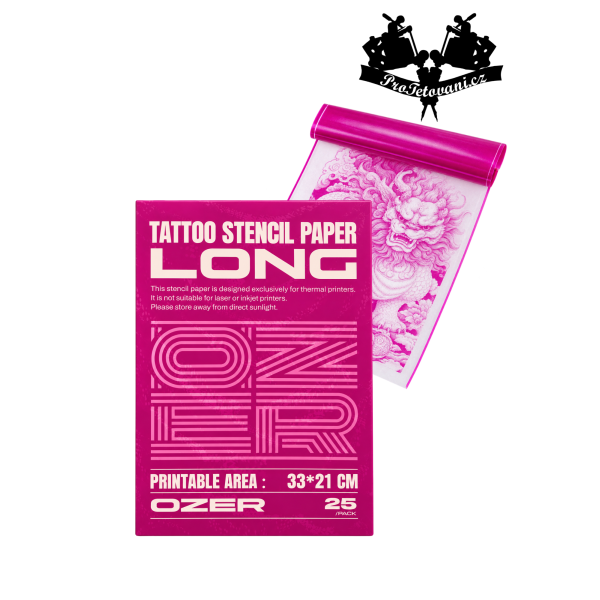 Obtiskovací papír OZER PINK balení 25 ks LONG