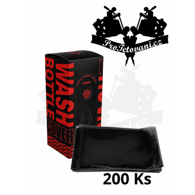 Ochranné obaly na láhve SUPERAY WASH BOTTLE COVER 200 ks BLACK