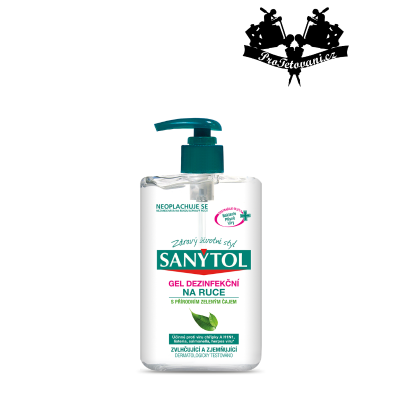 SANYTOL Dezinfekční gel na ruce – přírodní zelený čaj – 250 ml