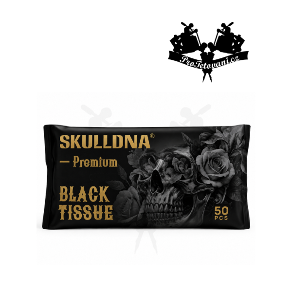 SKULLDNA Black Tissue Černé ubrousky 50 ks