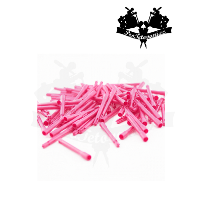 Výměnné tyčinky do mixéru tetovacích barev 50ks PINK