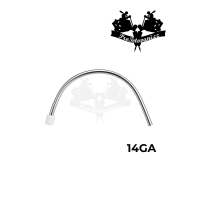 Zahnutá jehla na piercing sterilní 14 GA 1,6 mm