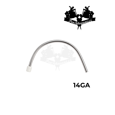 Zahnutá jehla na piercing sterilní 14 GA 1,6 mm