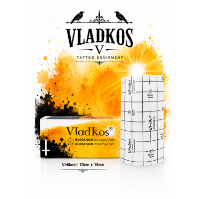 Ochranná folie po tetování VLADKOS BLOCK SUN kus 10cm x 15cm