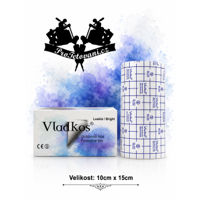 Ochranná folie po tetování VLADKOS PROTECTIVE LESKLÁ kus 10cm x 15cm