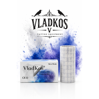 Ochranná folie po tetování VLADKOS PROTECTIVE LESKLÁ rolka 1m x 15cm