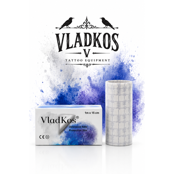 Ochranná folie po tetování VLADKOS PROTECTIVE LESKLÁ rolka 1m x 15cm