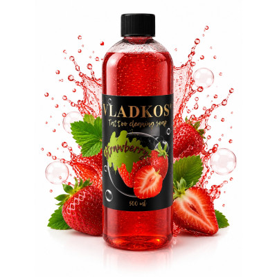 Vladkos mýdlo na tetování Strawberry 500 ml koncentrát