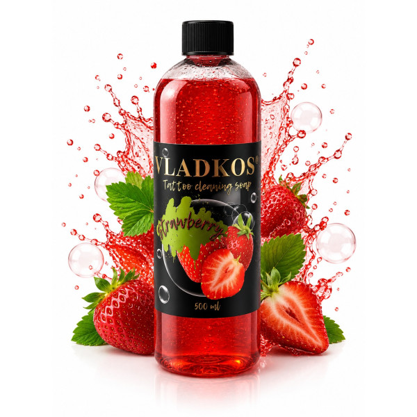 Vladkos mýdlo na tetování Strawberry 500 ml koncentrát