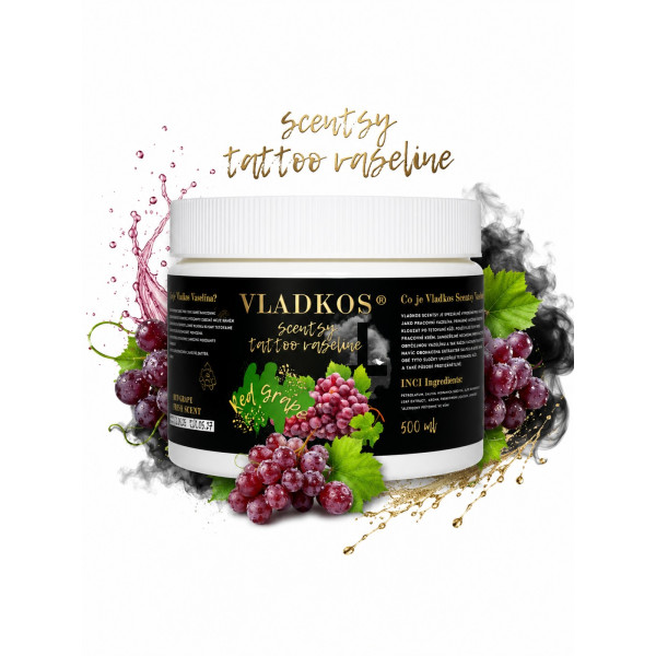 Vladkos Scentsy Vazeline vazelína na tetování 500 ml Red Grape