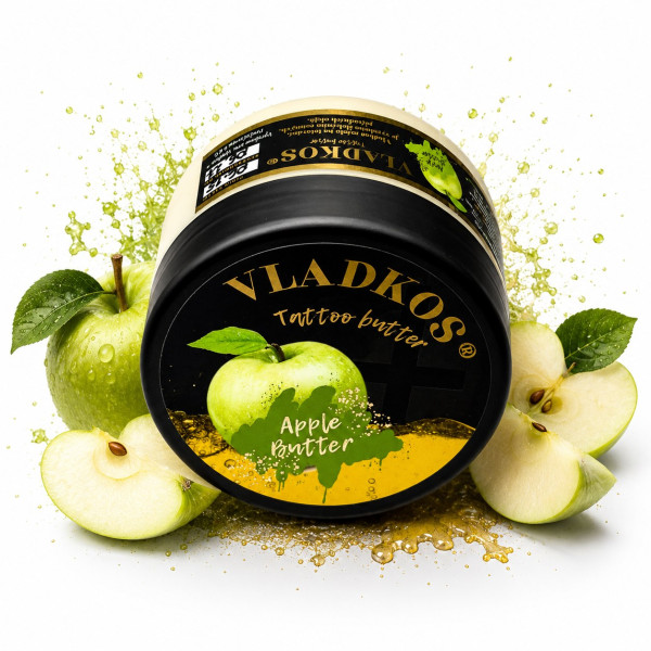 Vladkos Tattoo butter šlehané olejové máslo na tetování 200 ml Jablko