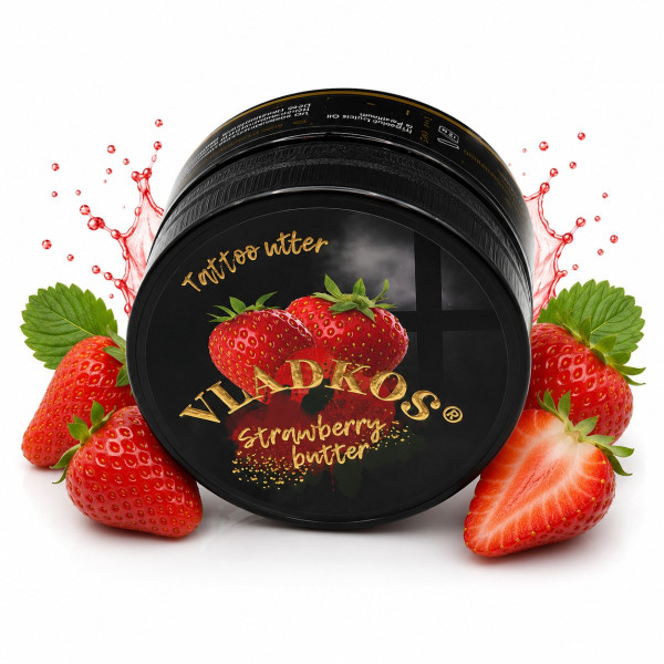 Vladkos Tattoo butter šlehané olejové máslo na tetování 50 ml Jahoda
