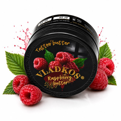 Vladkos Tattoo butter šlehané olejové máslo na tetování 50 ml Malina