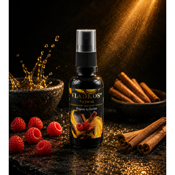 Vladkos Tattoo Oil Regenerační olejový komplex Malina a Skořice 