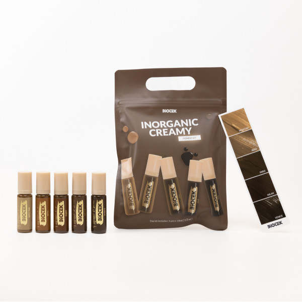 Biotek Inorganic Creamy Brow Kit - set Set pigmentů pro permanentní make-up a microblanding 5 x 15 ml